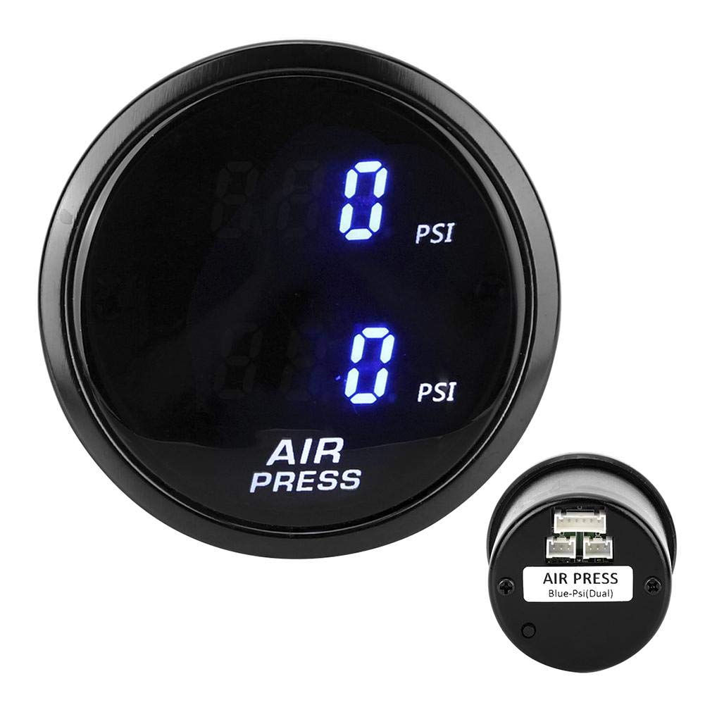 2inch Car LED Digital Air Pressure Gauge Kit Pack of 2 D301089
