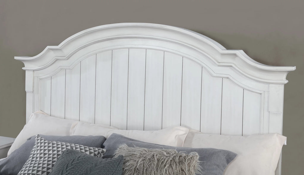 King White Wood Bed E115