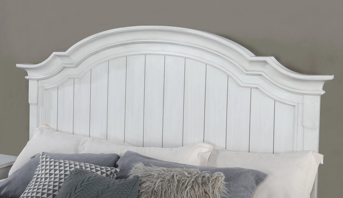 King White Wood Bed E115