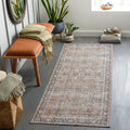 Washable Brown Runner Area Rug 2'7" x 10' B494