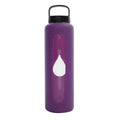 750ml Reusable Glass Water Bottle with Loop Cap and Silicone Sleeve T2714