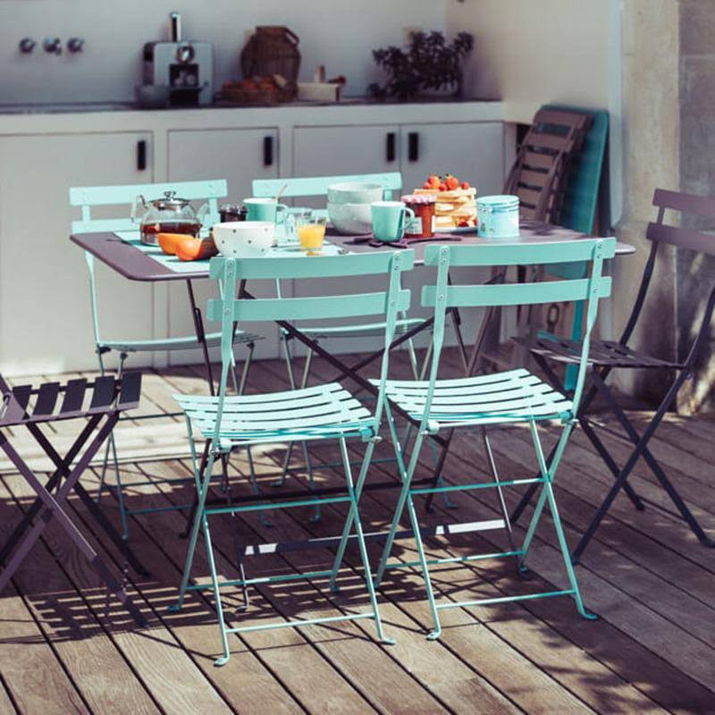 Red Ochre Metal Bistro Table B33876
