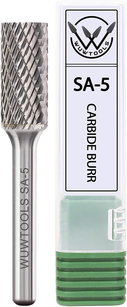 Carbide Cutting Burrs 14 Shank Tungsten Double Cut Rotary File Die Grinder Bit (3PCS) I116762