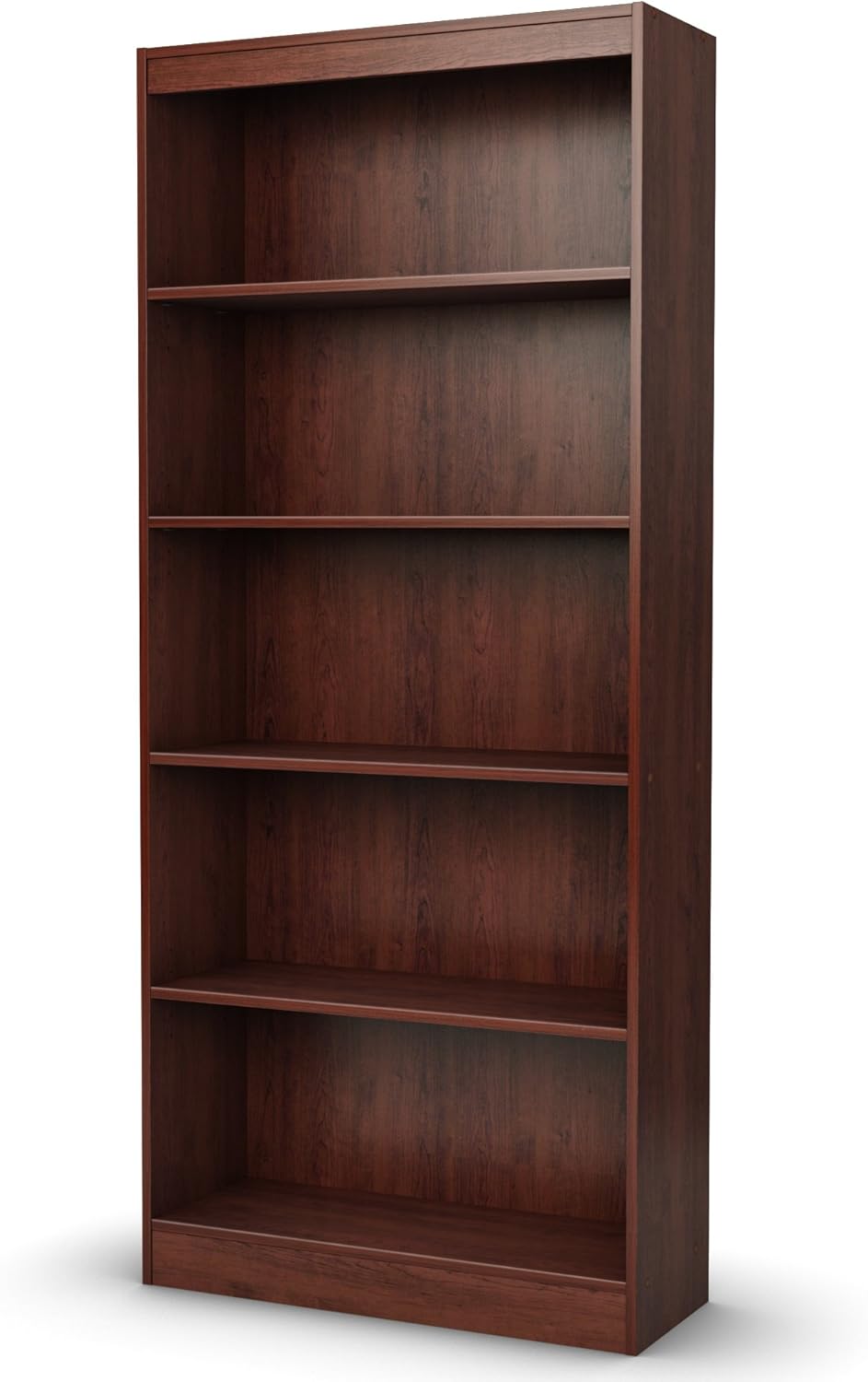 Pure White 5-Shelf Bookcase B749