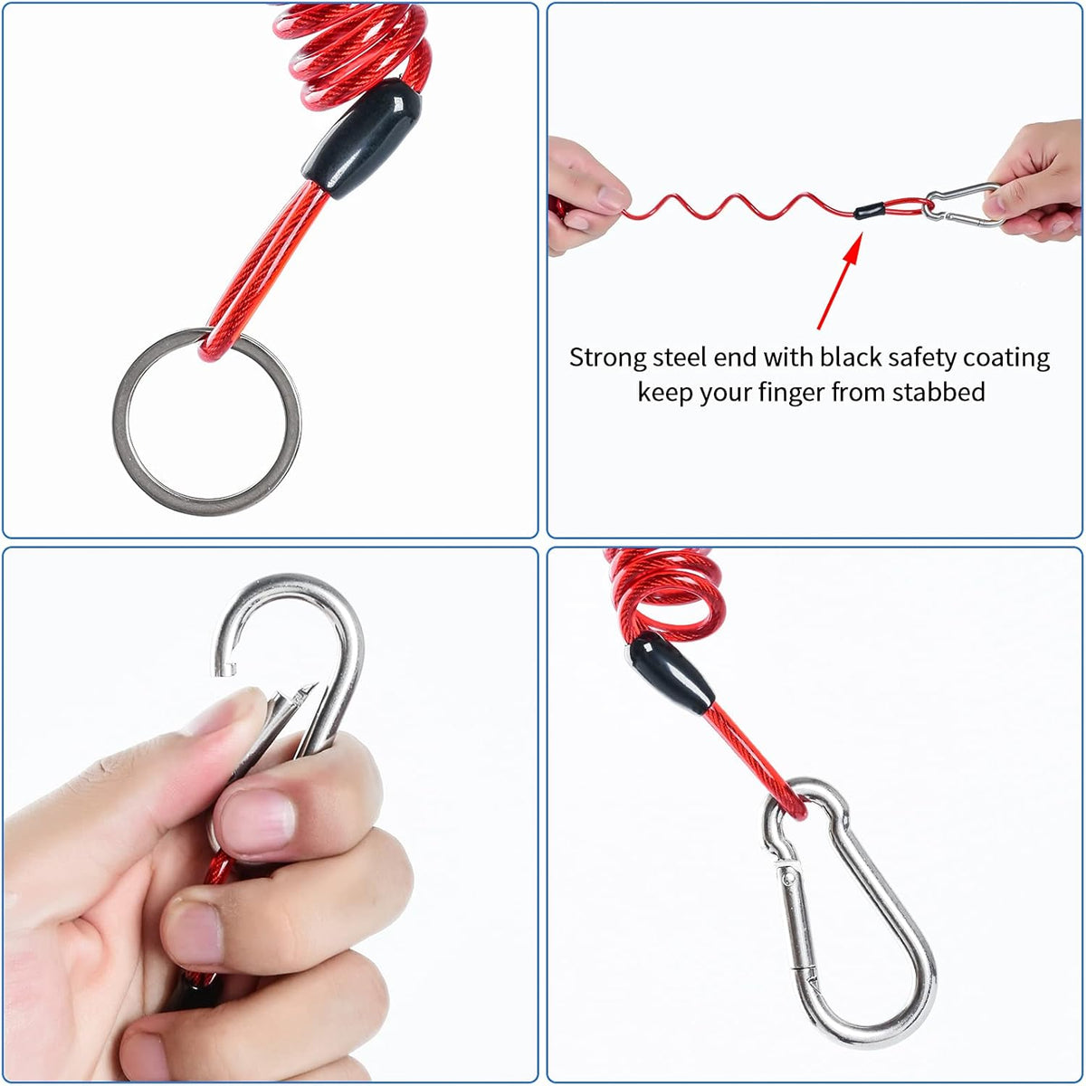 Trailer Breakaway Switch with Coiled Cable, Pack of 2 U771