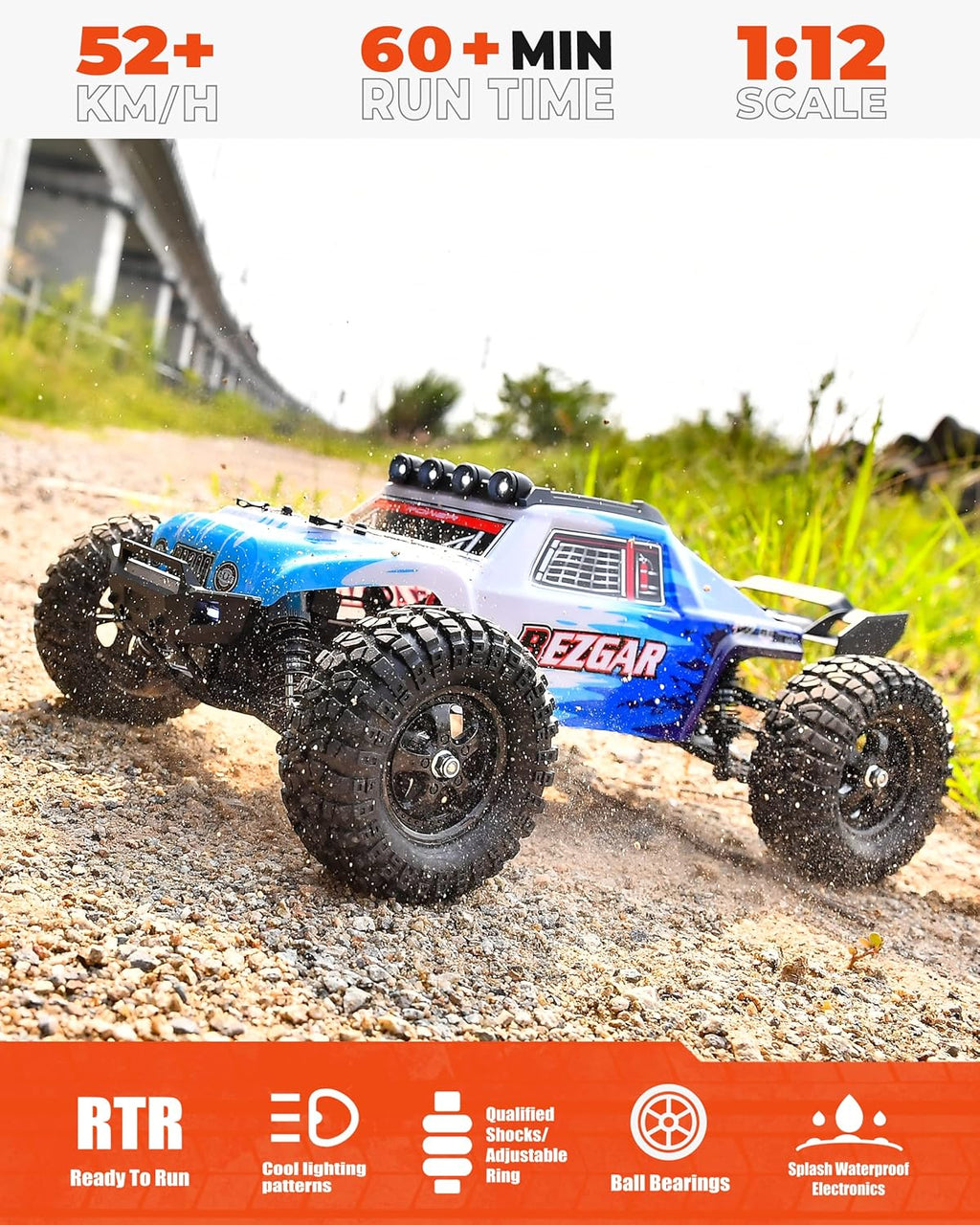 1:12 Scale 4WD Brushless Remote Control Truck G158173