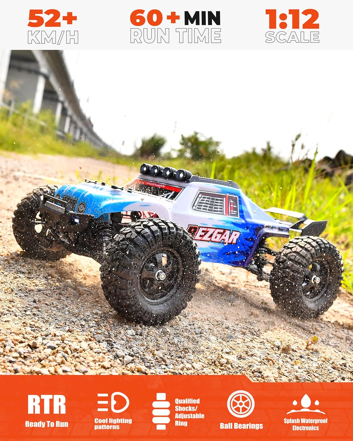 1:12 Scale 4WD Brushless Remote Control Truck G158173