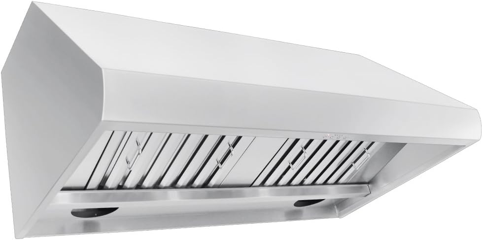 Stainless Steel Wall Range Hood with Baffle Filters W5776