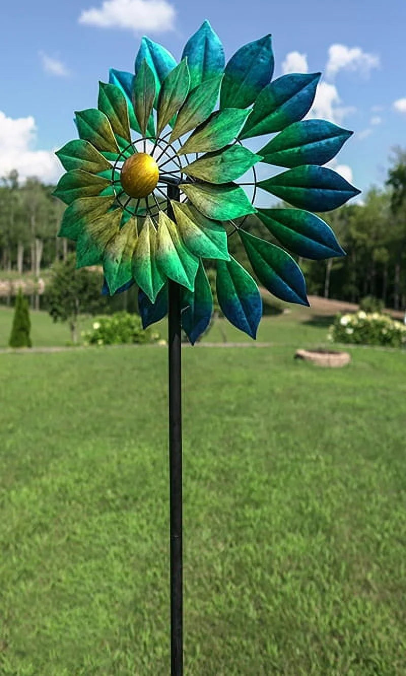 Blue & Green Wind Spinner K474323