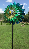 Blue & Green Wind Spinner K474323