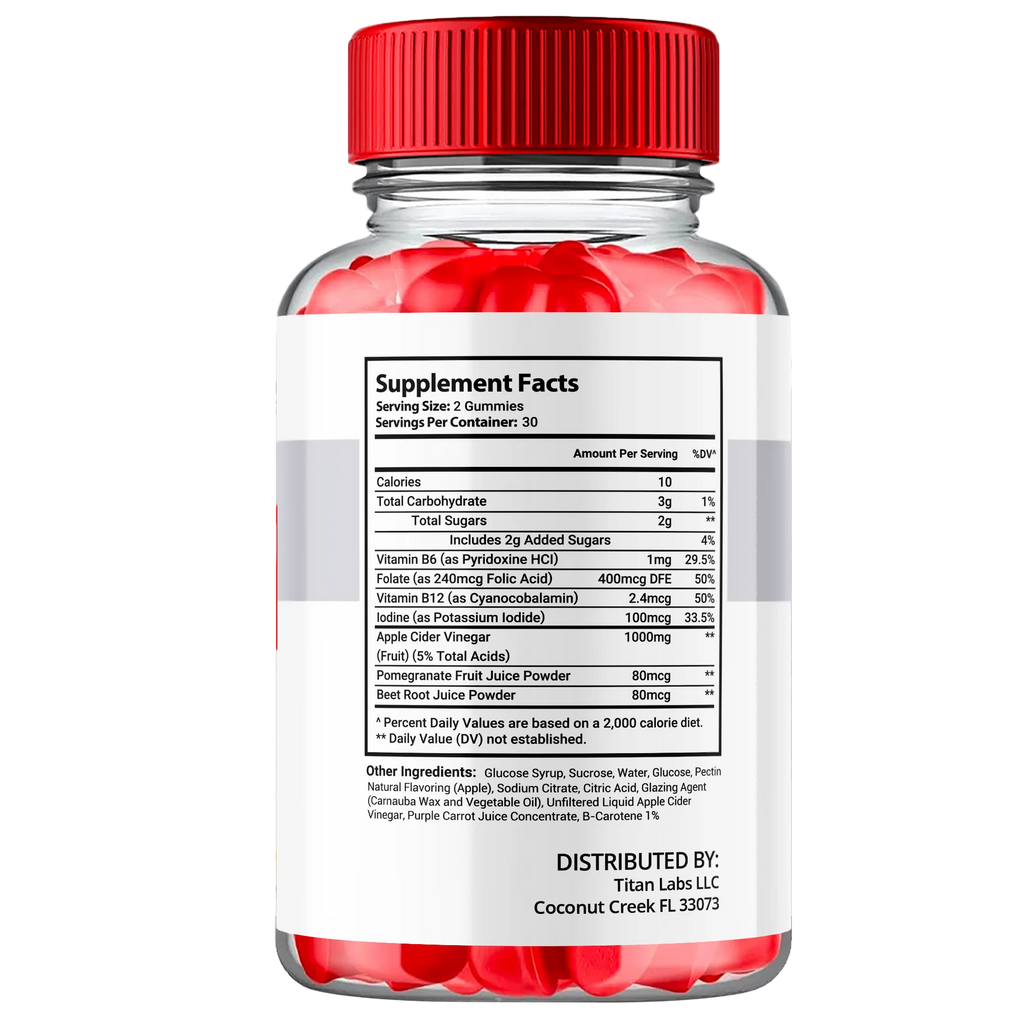 3 Pack Apple Cider Vinegar Gummies with Folic Acid 180 Gummies U2556