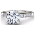 2.42 Ct Solitaire Round Cut Diamond Ring Solid 950 Platinum K208894