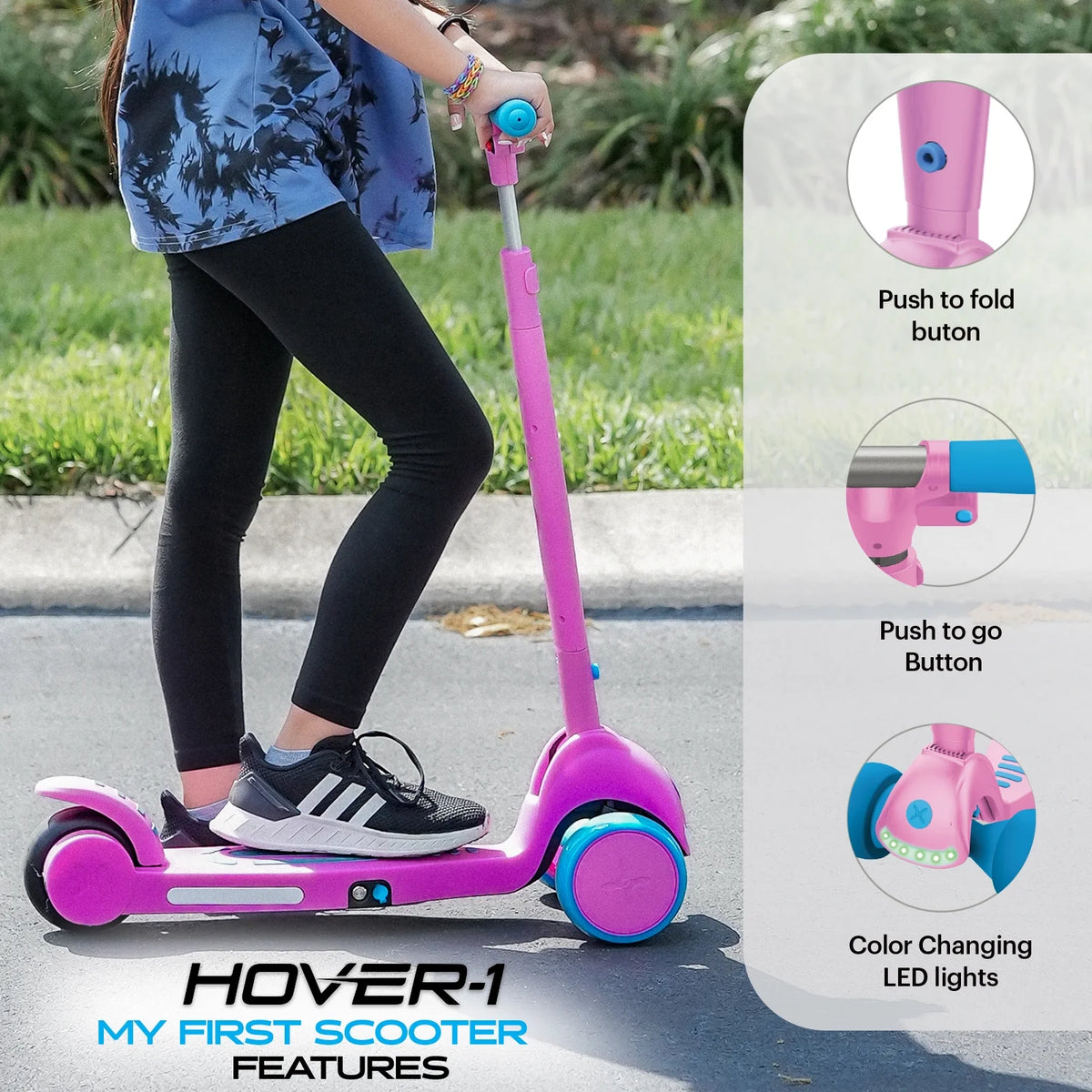Pink Self Balancing Electric Scooter for Children Z11913