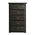 5 Drawer Wooden Chest with Bail Pulls J3611
