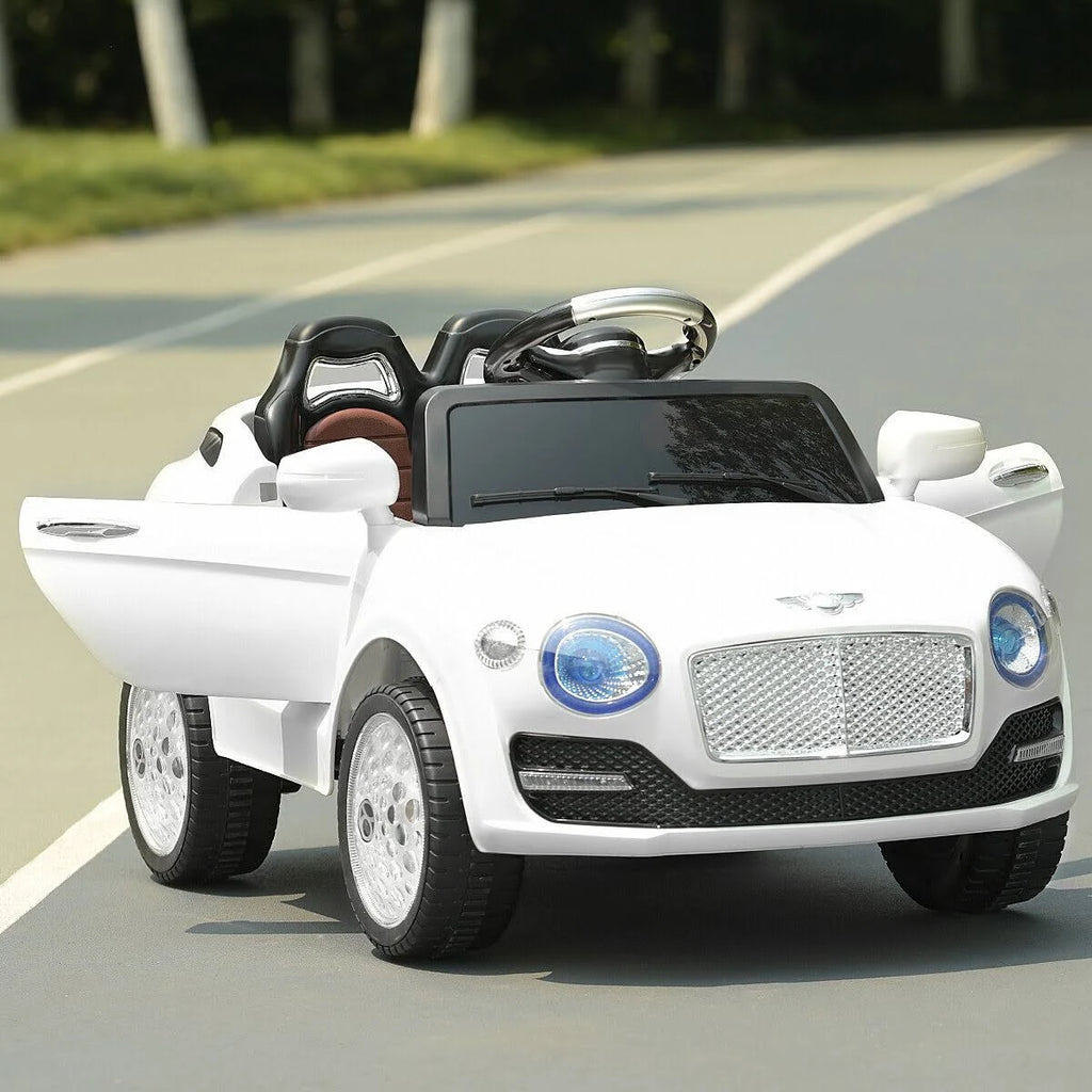 White Kids Ride on Car with Remote Control O199495