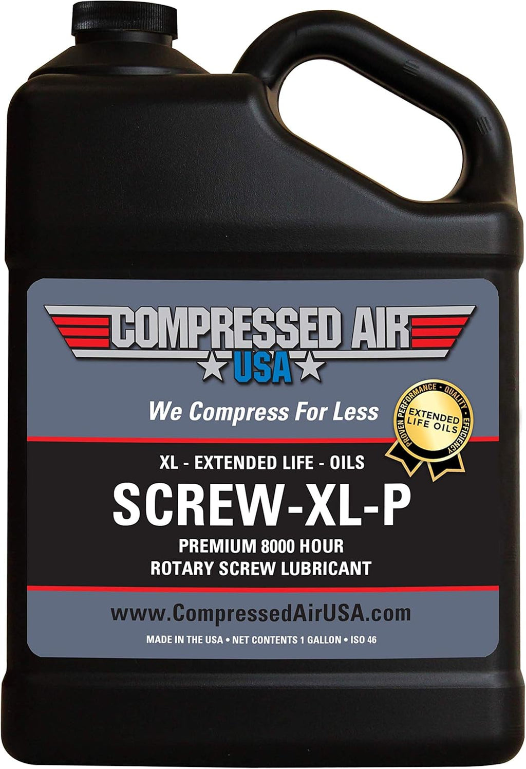 8000 Hour Rotary Screw Air Compressor Lubricating Oil (1 Gallon) U7507