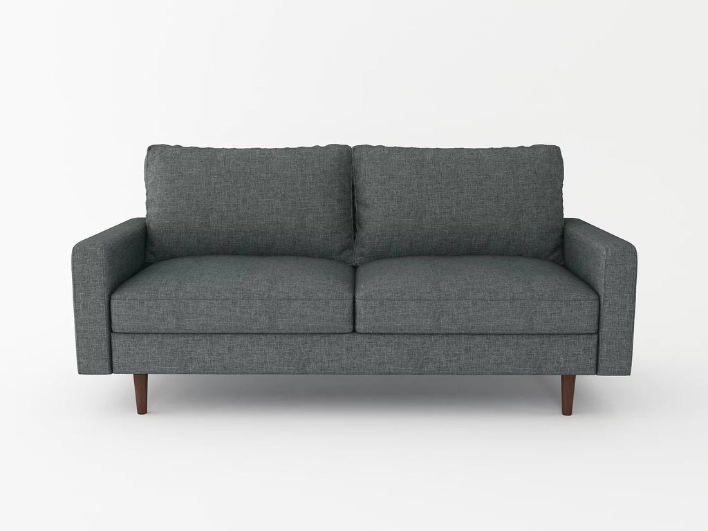 Linen Modern Sectional Sofa Sleeper Dark Gray Y48383