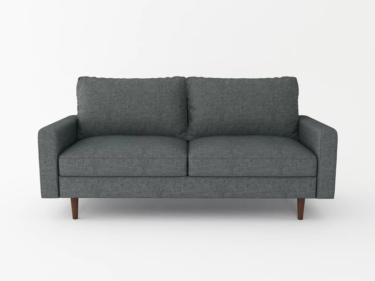 Linen Modern Sectional Sofa Sleeper Dark Gray Y48383