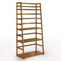 Light Golden Brown Ladder Shelf Bookcase H35563