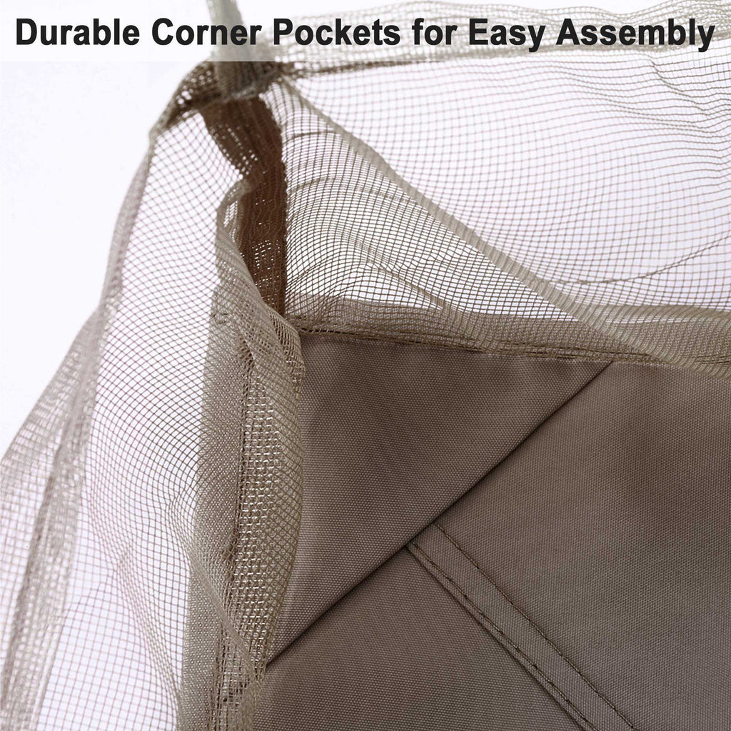 10'x10' 2 Tier Grey Canopy Cover E725265