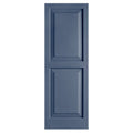 2-Pack Indigo Blue Raised Panel Vinyl Exterior Shutters O68980