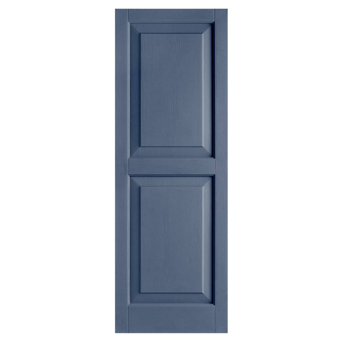 2-Pack Indigo Blue Raised Panel Vinyl Exterior Shutters O68980