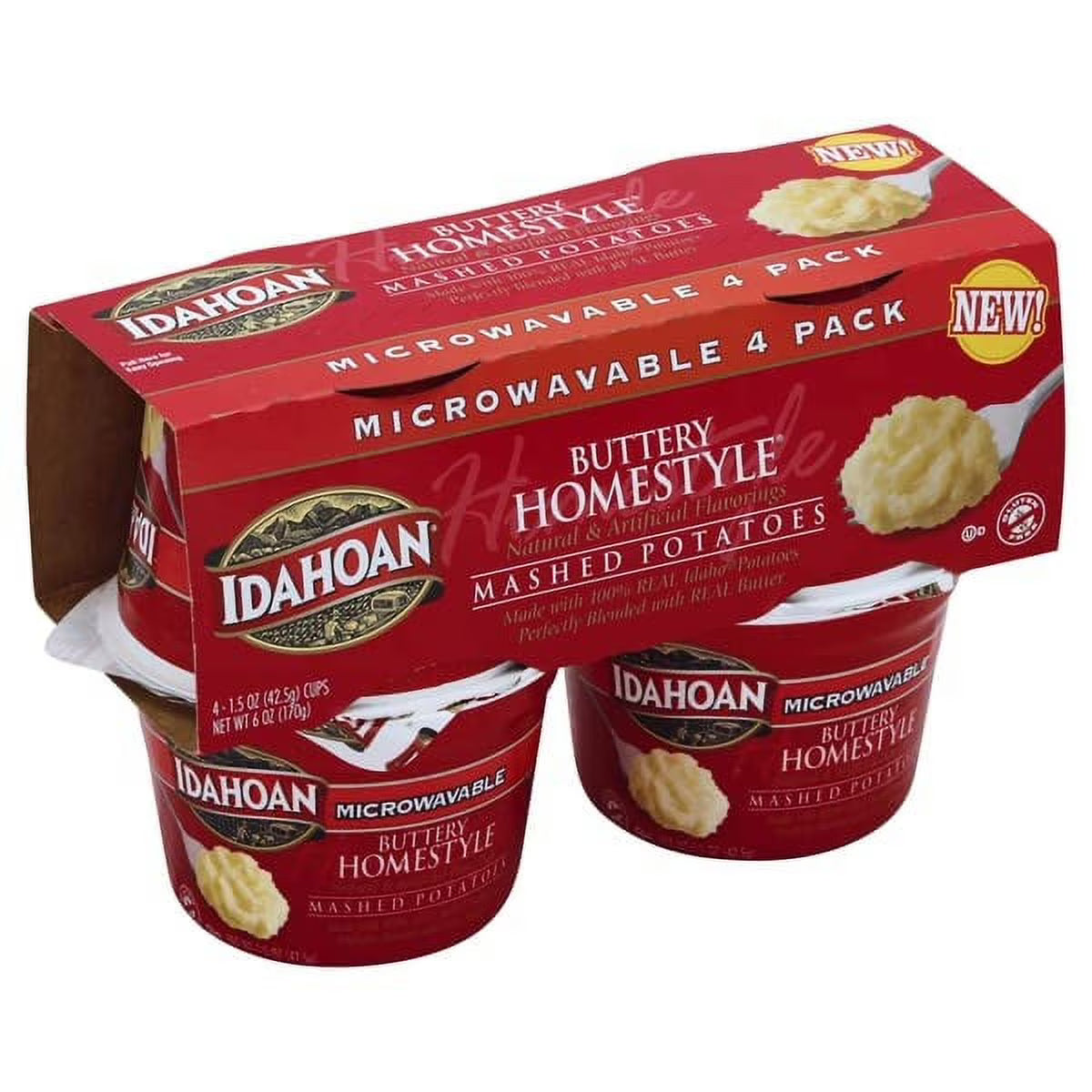 Buttery Homestyle Microwavable Mashed Potato Cups (Pack of 6) F808397