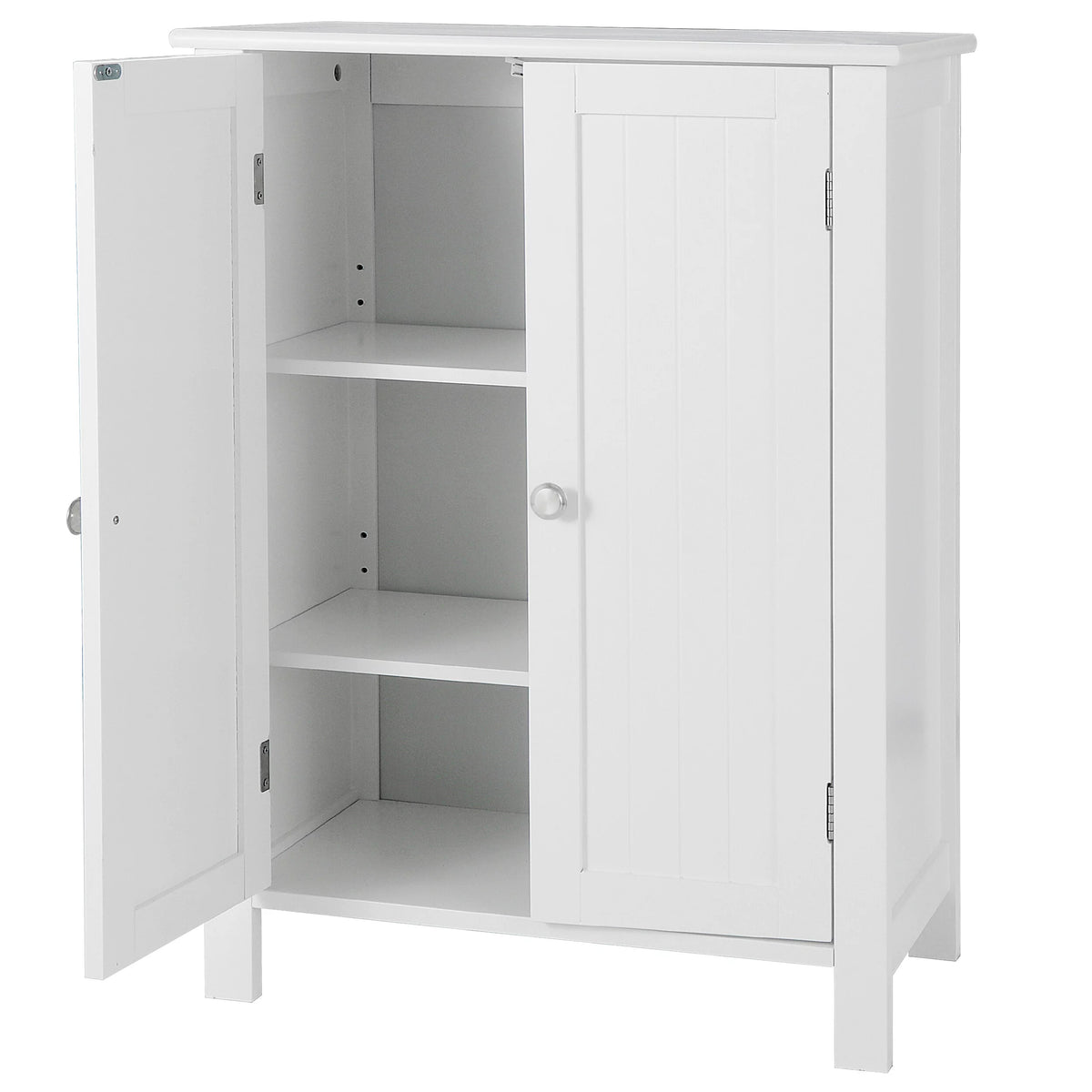 White 2-Door Wooden Bathroom Storage Cabinet T905009