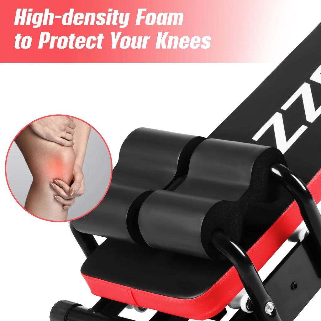 Foldable Ab Exercise Bench with LCD Monitor B28317