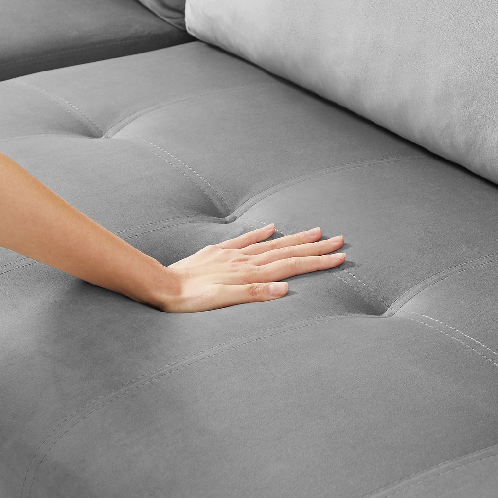 Reversible Pull out Sleeper Sectional Sofa Bed with Storage T760