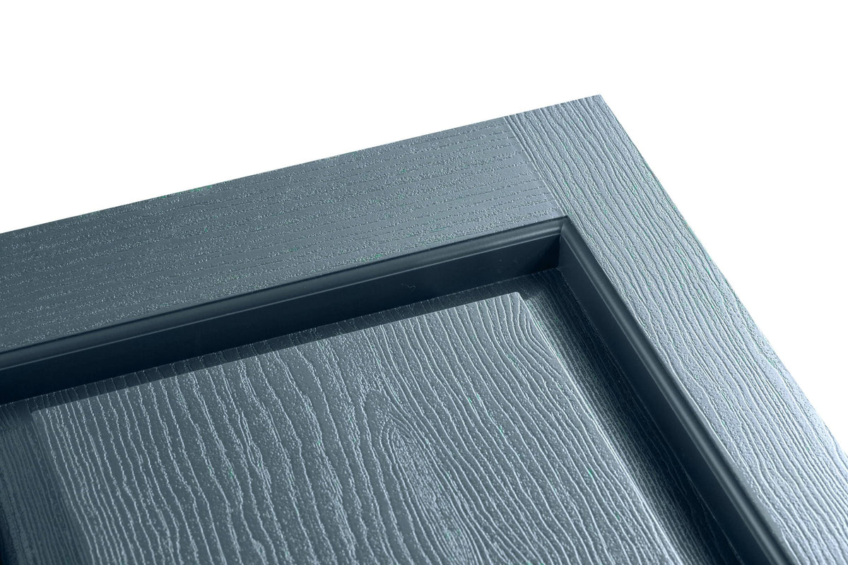 2-Pack Indigo Blue Raised Panel Vinyl Exterior Shutters O68980