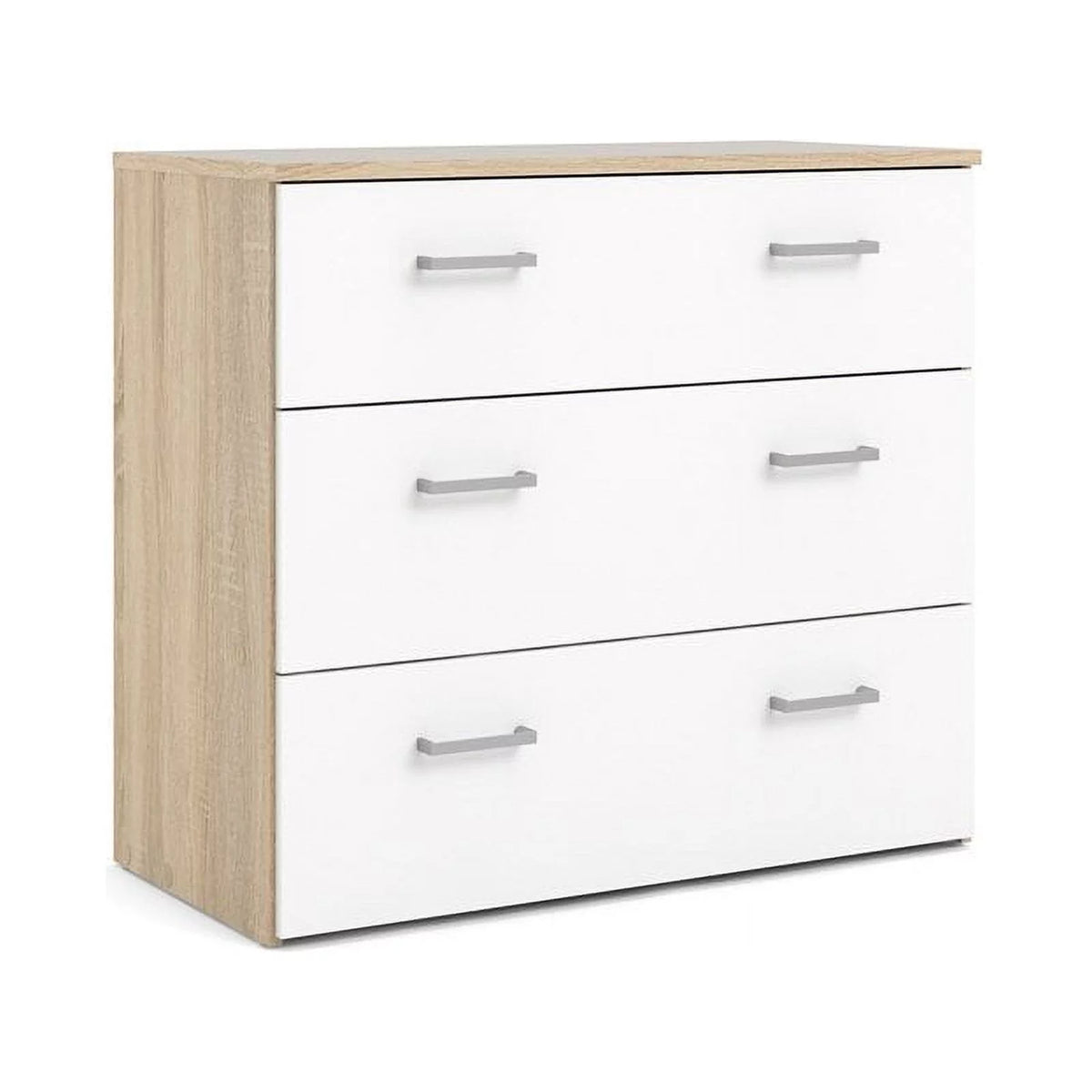 3 Drawer Oak Structure White Chest N920279