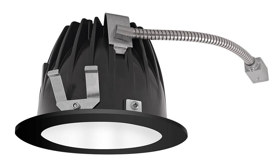 LED Trim Round 80Deg 40K 80CRI White Cone Black Ring V491089