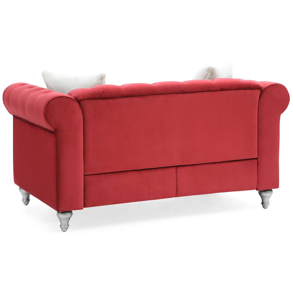 Black Velvet Loveseat H336