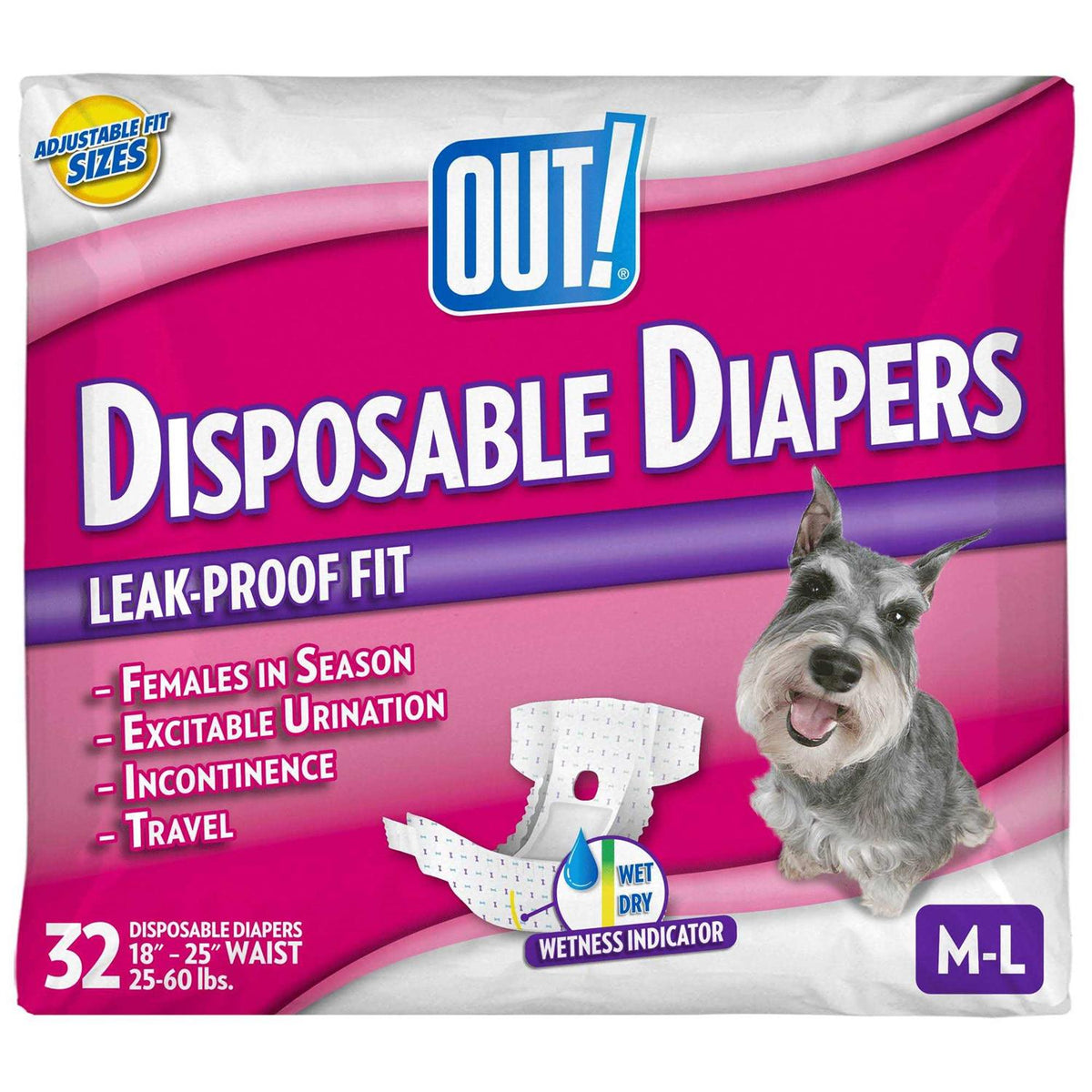 Disposable Female Dog Diapers W80662