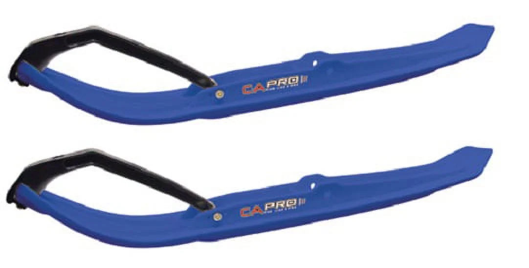 Blue MTX Snowmobile Skis with 6" Shaper Bars Complete Kit P2760