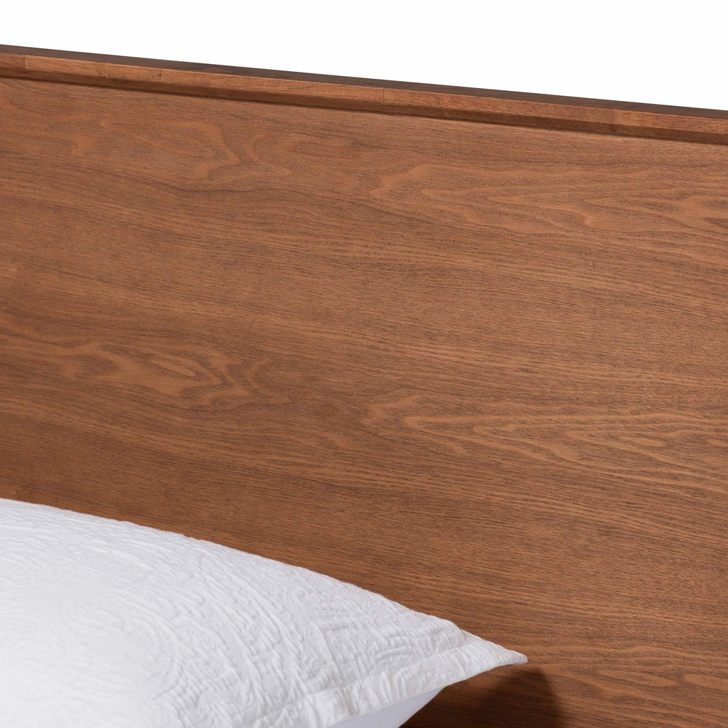 Twin Ash Walnut Platform Bed U697452