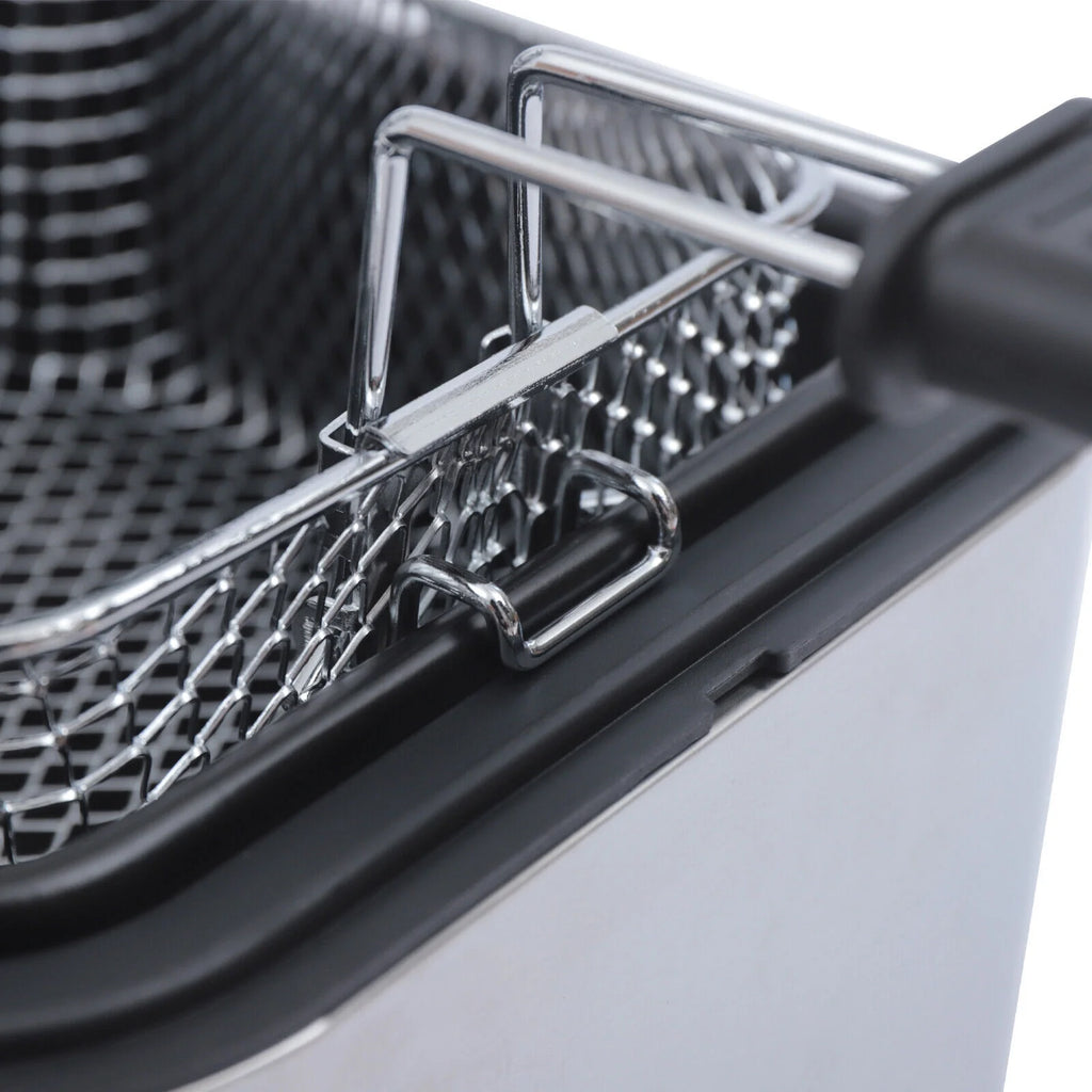 Electric Deep Fryer with Basket Stainless Steel 1KW 2.5L E2904