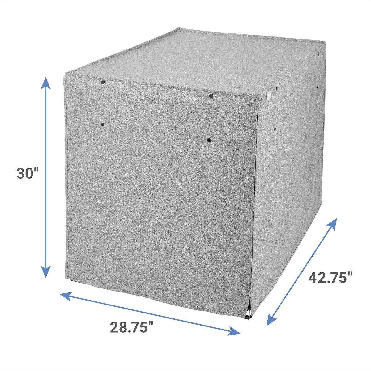Faux Linen Dog Crate Cover W5807