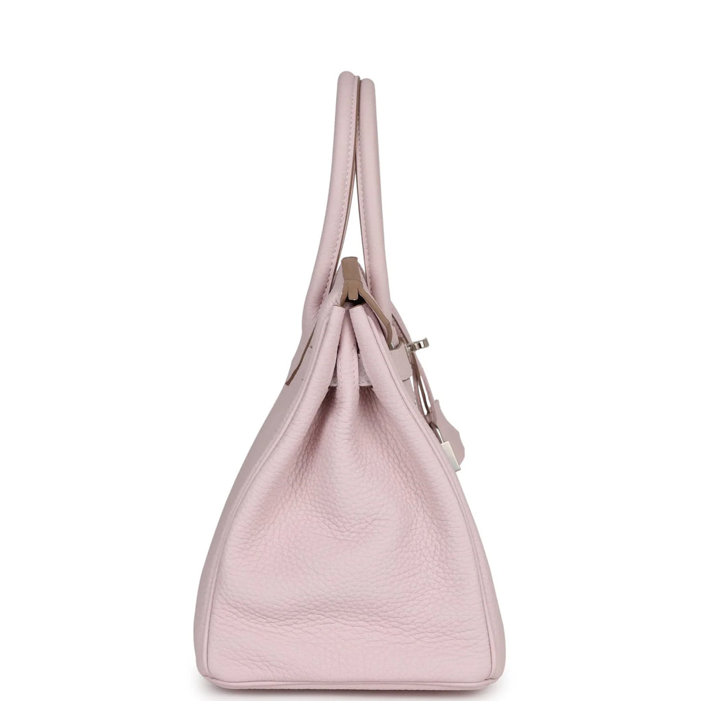 Mauve Pale Clemence Palladium Hardware Bag B421587