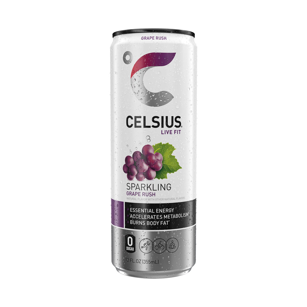 Sparkling Grape Energy Drink 12 fl oz Can Pack of 12 P69365