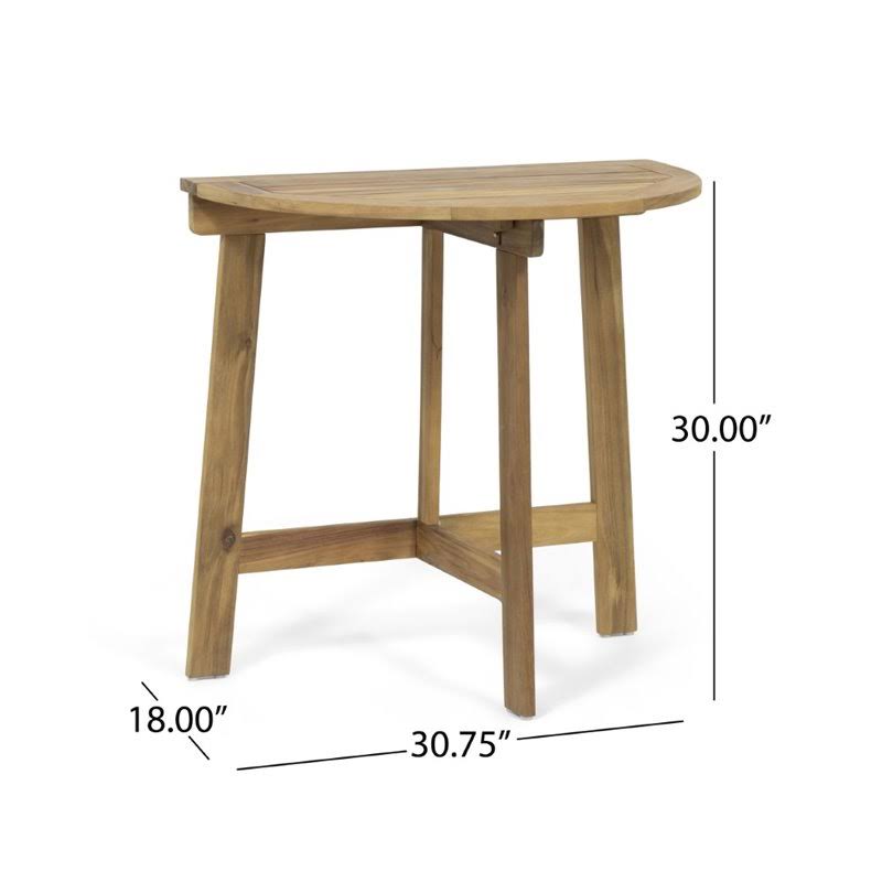 Acacia Wood Folding Bistro Table Z351604