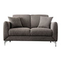 Brown Fabric Upholstered Loveseat S599308
