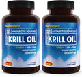 2 Pack Antarctic Krill Oil 1000mg Softgels, 120-Count Non-GMO W454325