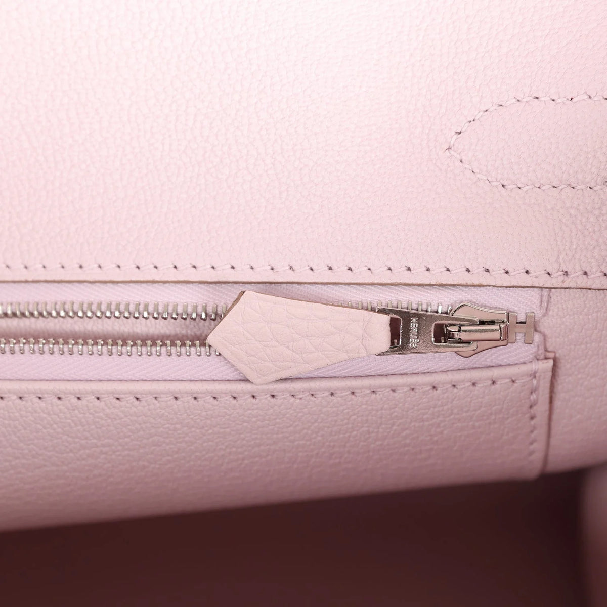 Mauve Pale Clemence Palladium Hardware Bag B421587