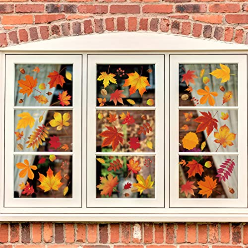 148 Pcs Christmas Snowflake Window Clings V8758