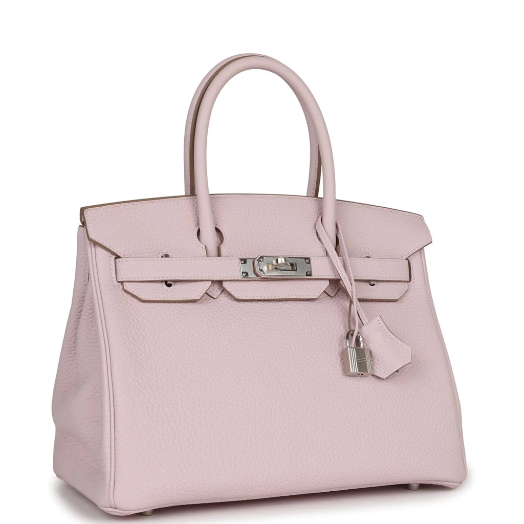 Mauve Pale Clemence Palladium Hardware Bag B421587