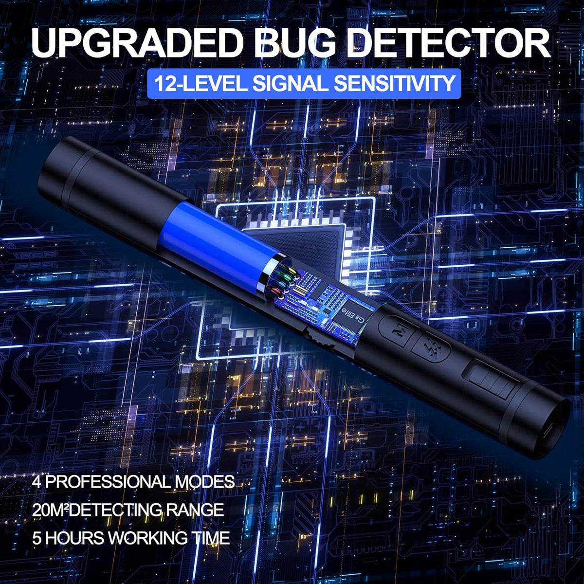 Pack of 2 RF Detector Bug Detector L4642