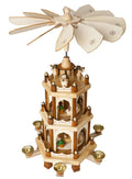 Wooden Christmas Pyramid 18 Inches 3 Tier Carousel U18517