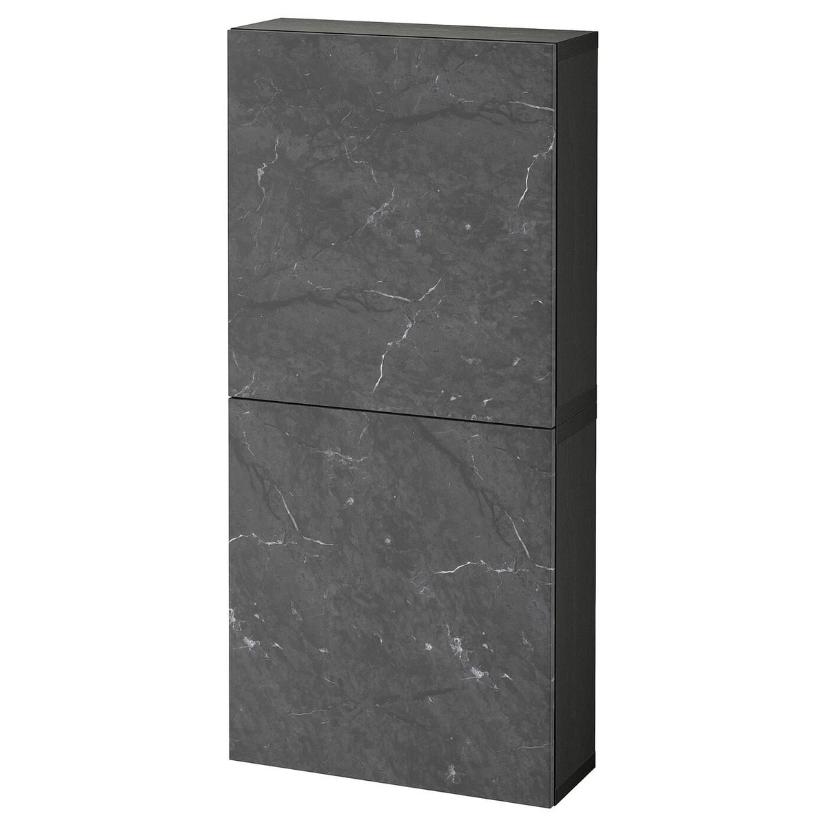 Black-Brown Wall Cabinet with 2 Doors I931932